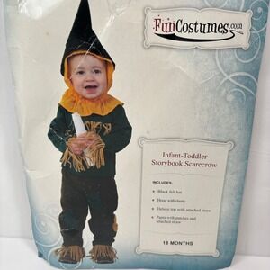 Scarecrow 18 Month Costume Wizard of Oz Storybook Patchwork Fun Halloween Unisex